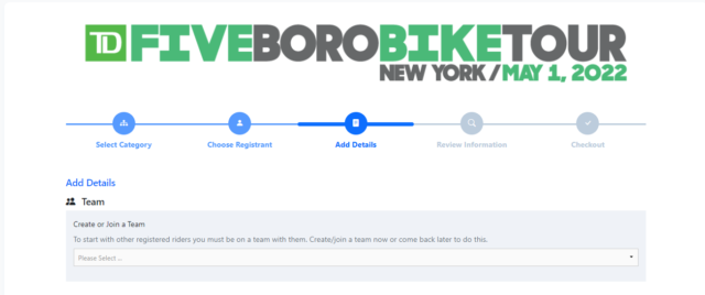 5 boro bike tour registration